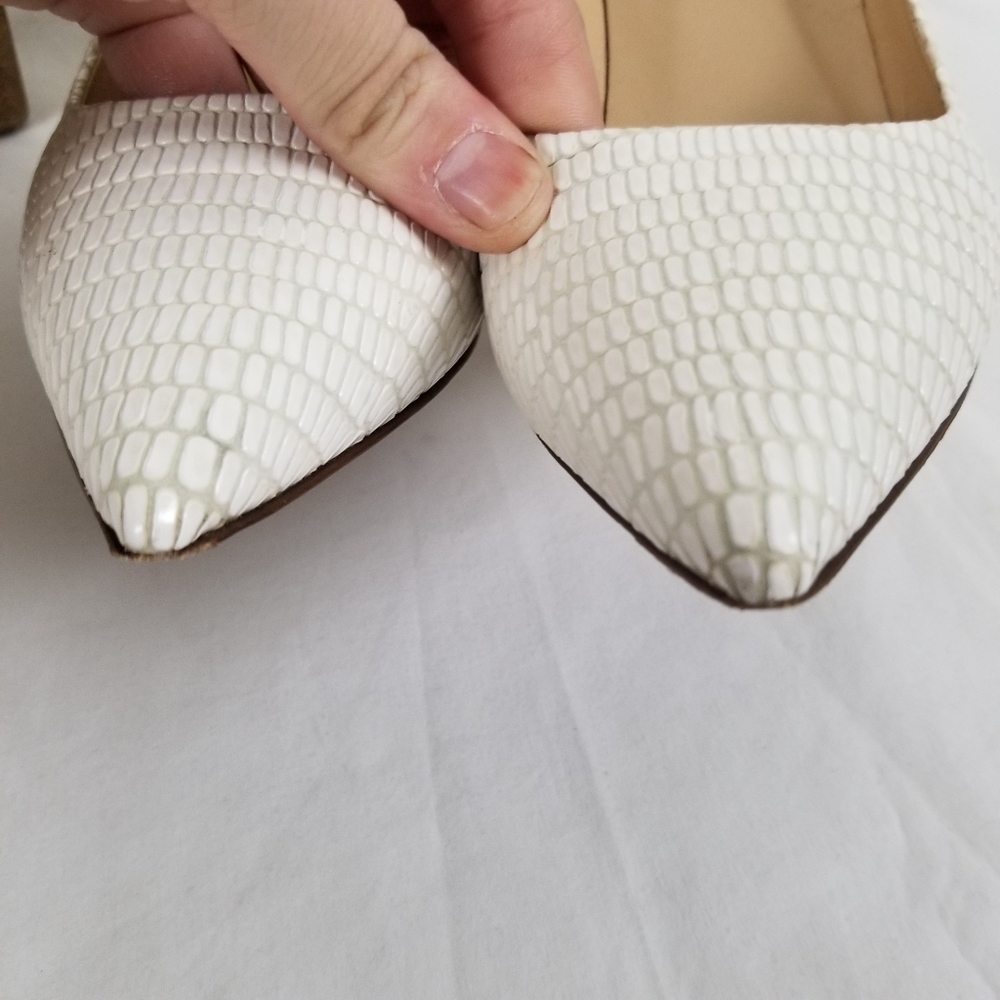 Diane Von Furstenberg Croc Bethany Pointed Pump - Picture 3 of 9